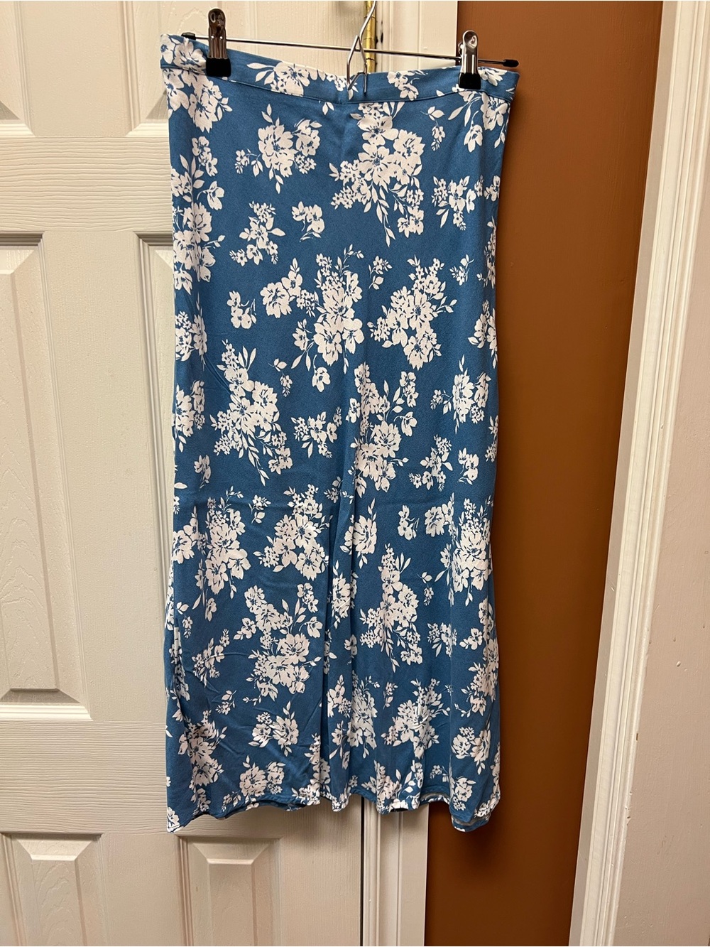 Old Navy Blue Floral Maxi Skirt